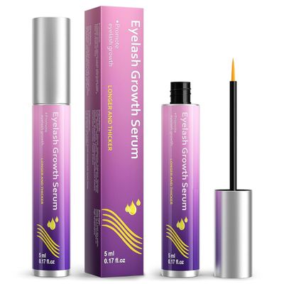 Premium Eyelash Growth Serum, Thicker, and Fuller Lashes, Non-Irritating Formula- Purple