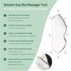 LeMeeOly 3pcs Stainless Steel Gua Sha Facial Tools & Eye Cream Applicator Metal GuaSha Set for Face Body, Detailer Gua Sha Lymphatic Drainage Massager,Guasha Face Sculpting Tool view 3