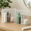 30 Pack Clear Makeup Bag Organizer Cosmetic Zipper Pouch TSA Approved Small Travel Pouches for Toiletries Transparent EVA Reusable Water-resistant Plastic Clear Gift Bags Bulk, (Frosted, Mixed Sizes) view 4