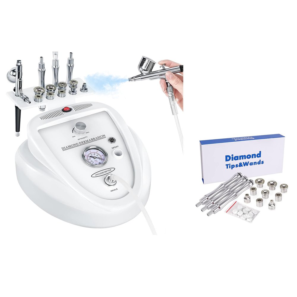 Microderm Machine with Spray Gun with Accessories