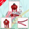 20 Pcs Ladybug Hair Clips - 5cm/1.96inch Animal Snap Barrettes, Miraculous Ladybug Decor, Cute Red Hair Pins, Girls & Women Hair Accessories view 3