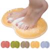 Shower Foot Back Scrubber Massage Pad, 2025 New Shower Foot Scrubber Mat Foot Back Cleaning Pad, Upgrade Shower Foot Scrubber Mat with Non-Slip Suction Cups Back Exfoliating Bath Wash Pad (Orange) view 1