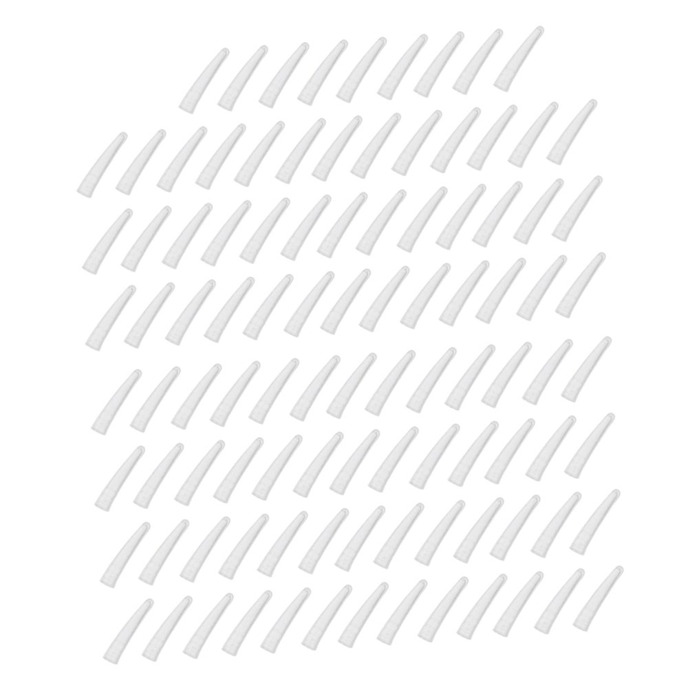 100pcs Silicone Nipper Cover Nail Nipper Protective Sleeve for Tweezers Prevent Accidental Injuries Compatible with Stainless Steel Tools and Bend Clips