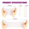 130PCS Hair Nets and Pins Set-30 Invisible Mesh Nets with Elastic Edge (12, 24 Inch), 50 U-Shaped Pins 50pcs Bobby Pins for Ballet Buns, Sleeping, 2 Size Golden view 4