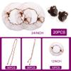 130PCS Hair Nets,30 Invisible Hair Nets (12, 24 Inch) for Ballet Recital,50 U-Shaped Hair Pins 50 Bobby Pins for Bun Maker Kitchen Hair Nets for Men Bun Nets for Women,2 Size Light Brown view 2