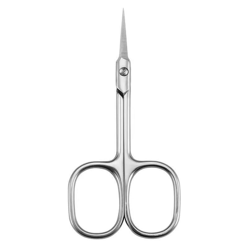 1Pcs Manicure Scissors Stainless Steel Cuticle Precision Beauty Grooming for Nail Facial Hair Eyebrow Eyelash Nose Hair