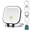Mocado Compact Travel Makeup Mirror, 1X/20X Magnifying Mirror with Light, Double Sides Compact Mirror with 3 Color Light, Dimmable Handheld Mirror, Rechargeable Travel for Purse,Pocket(Black) view 1