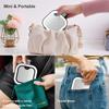 Mocado Compact Travel Makeup Mirror, 1X/20X Magnifying Mirror with Light, Double Sides Compact Mirror with 3 Color Light, Dimmable Handheld Mirror, Rechargeable Travel for Purse,Pocket(Black) view 2