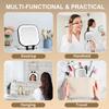 Mocado Compact Travel Makeup Mirror, 1X/20X Magnifying Mirror with Light, Double Sides Compact Mirror with 3 Color Light, Dimmable Handheld Mirror, Rechargeable Travel for Purse,Pocket(Black) view 3