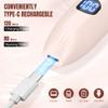 Karrte 2-in-1 Women Electric Shaver Dual Head Bikini Trimmer, Razors for Shaving Pubic Hair, Wet and Dry Cordless Painless Hair Removal for Private Area Pink view 3