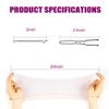 120PCS Elastic Hair Net Set for Food Service Workers 20pcs 24inch Invisible Hair Nets for Men Women Buns,50pcs U-Shaped Hair Pins 50pcs Bobby Pins for Bun Maker, 24inch,Black view 4