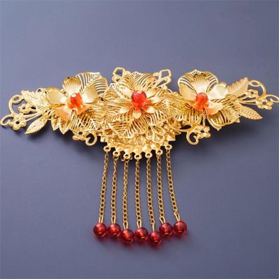 Ancient Chinese Costume Bridal Hair Comb Headdress Hair Comb Back Comb Wedding Accessories Style 7