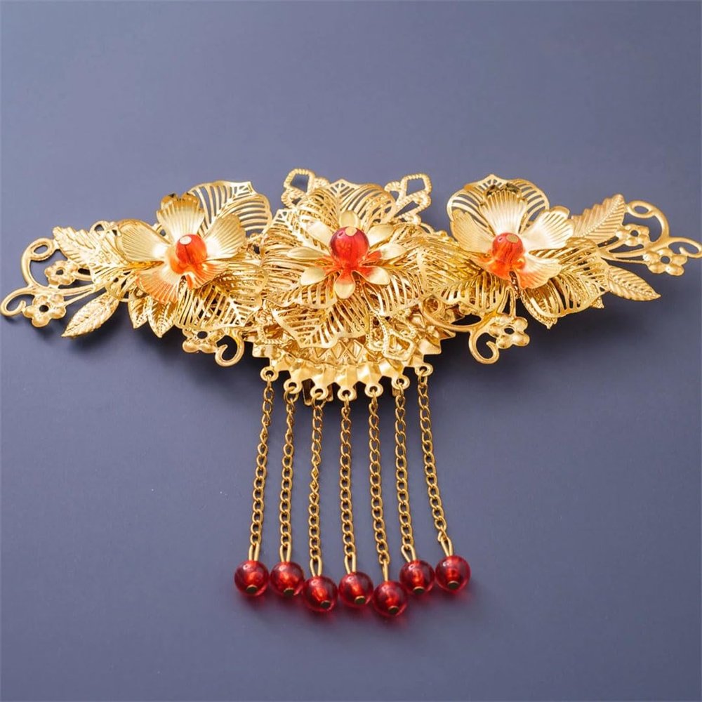 Ancient Chinese Costume Bridal Hair Comb Headdress Hair Comb Back Comb Wedding Accessories Style 7