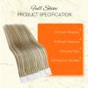 Full Shine Tape in Human Hair 20 Inch Tape in Hair Extensions Tape in Remy Hair Extensions 50 Gram Color 16 Highlight 22 Blonde Double Sided Tape Hair 20 Pcs Real Human Hair Tape in Extensions view 3