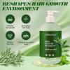 2 Bottle 16.9Oz. Rosemary Hair Growth Shampoo, Thickening Shampoo with Biotin Tea Tree Oil for Thinning Hair, Rosemary Mint Strengthening Hair Shampoo for Hair Loss, All Hair Types view 2