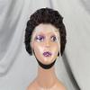 13X4 Lace Frontal Short Curly Wave Human Hair Wigs 180% Density 13X4 Lace Front Human Hair Wig For Black Women view 3