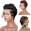 100% Human Hair Wig 13X4 Short Bob Wig Lace Frontal Human Hair Wigs For Black Women view 4