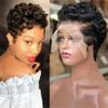 100% Human Hair Wig 13X4 Short Bob Wig Lace Frontal Human Hair Wigs For Black Women view 2