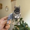 Novelty Bulldog Hair Clips,Acetate Claw Clips,Big Hair Clips for Women,Dog Claw Clips for Girls of all Ages (Bulldog) view 2