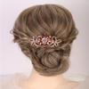 Aimimier Dainty Flower Butterfly Rhinestone Hair Side Combs Sparkly Crystal Long Teeth Comb Wedding Bridal Hair Accessories for Women (Champagne) view 1
