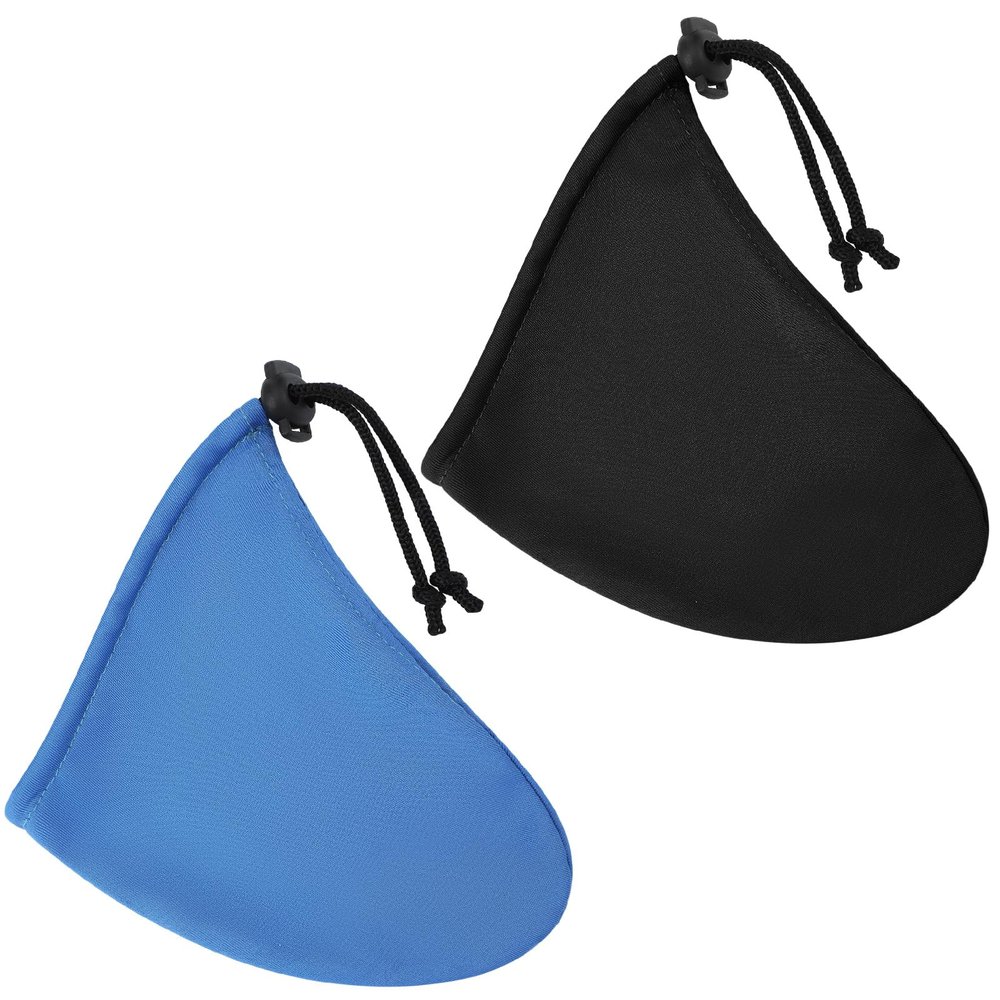 Dansydaisy 2 Pcs Men's Tanning Pouch Sun Protection, Tanning Cover for Men(Blue and Black)