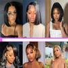 13X4 HD Lace Front Bob Wig Human Hair 180% Density Short Body Wave 13X4 Lace Frontal Bob Wigs For Black Women view 4