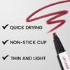 evpct Longwear Liquid Lip Liner Stain Marker Pen Long Lasting Waterproof, Wine Red Plum Matte Semi Permanent 24 Hour Lip Liner and Lipstick Combo Korean Color Stay Lipliner All Day Lips Stain peel off view 4