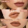 3Pcs Longwear Liquid Lip Liner Stain Marker Pen Set Long Lasting Waterproof, Mocha Light Nude Brown Matte Permanent 24 Hour Lip Liner and Lipstick Combo Color Stay Lipliner All Day Lip Stains peel off view 2