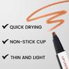 3Pcs Longwear Liquid Lip Liner Stain Marker Pen Set Long Lasting Waterproof, Mocha Light Nude Brown Matte Permanent 24 Hour Lip Liner and Lipstick Combo Color Stay Lipliner All Day Lip Stains peel off view 4