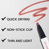 2Pcs Longwear Liquid Lip Liner Stain Marker Pen Set Long Lasting Waterproof, Maroon Dark Red Brown Dusty Mauve Matte 24 Hour Lip Liner and Lipstick Combo, Color Stay Lipliner, Lips Stain peel off view 4