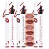 3Pcs Longwear Liquid Lip Liner Stain Marker Pen Set Long Lasting Waterproof, Dark Black Cherry Wine Red Matte 24 Hour Lip Liner and Lipstick Combo, Color Stay Lipliner All Day, Lip Stains peel off view 1
