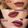 3Pcs Longwear Liquid Lip Liner Stain Marker Pen Set Long Lasting Waterproof, Dark Black Cherry Wine Red Matte 24 Hour Lip Liner and Lipstick Combo, Color Stay Lipliner All Day, Lip Stains peel off view 2