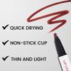 3Pcs Longwear Liquid Lip Liner Stain Marker Pen Set Long Lasting Waterproof, Dark Black Cherry Wine Red Matte 24 Hour Lip Liner and Lipstick Combo, Color Stay Lipliner All Day, Lip Stains peel off view 4