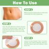 30Pcs Castor Oil Pack Wrap for Belly Button with 4oz Organic Castor Oil in Glass Bottle, Highly Absorbent Cotton Belly Button Patches Self Adhesive view 4