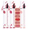 3Pcs Longwear Liquid Lip Liner Stain Pen Set Long Lasting Waterproof, Pink Ruby Red Warm Pink Matte Semi Permanent 24 Hour Lip Liner and Lipstick Combo, Color Stay Lipliner All Day Lip Stains peel off view 1