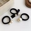 10 Pieces Artificial Pearl Elastic Hair Ties Classic Pearl Hair String Pearl Hair Scrunchies Pearl Hair Ropes Hair Ring Elegant Pearl Ponytail Holder for Women Lady, 5 Styles view 3