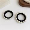 10 Pieces Artificial Pearl Elastic Hair Ties Classic Pearl Hair String Pearl Hair Scrunchies Pearl Hair Ropes Hair Ring Elegant Pearl Ponytail Holder for Women Lady, 5 Styles view 4