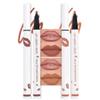 2Pcs Longwear Liquid Lip Liner Stain Marker Pen Set Long Lasting Waterproof, Mocha Nude Brown Matte Semi Permanent 24 Hour Lip Liner and Lipstick Combo, Color Stay Lipliner All Day Lips Stain peel off view 1