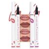 2Pcs Longwear Liquid Lip Liner Stain Marker Pen Set Long Lasting Waterproof, Maroon Dusty Mauve Purple Matte 24 Hour Lip Liner and Lipstick Combo Korean Color Stay Lipliner All Day Lips Stain peel off view 1