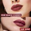 2Pcs Longwear Liquid Lip Liner Stain Marker Pen Set Long Lasting Waterproof, Black Cherry Wine Red Matte Permanent 24 Hour Lip Liner and Lipstick Combo, Color Stay Lipliner All Day Lips Stain peel off view 2