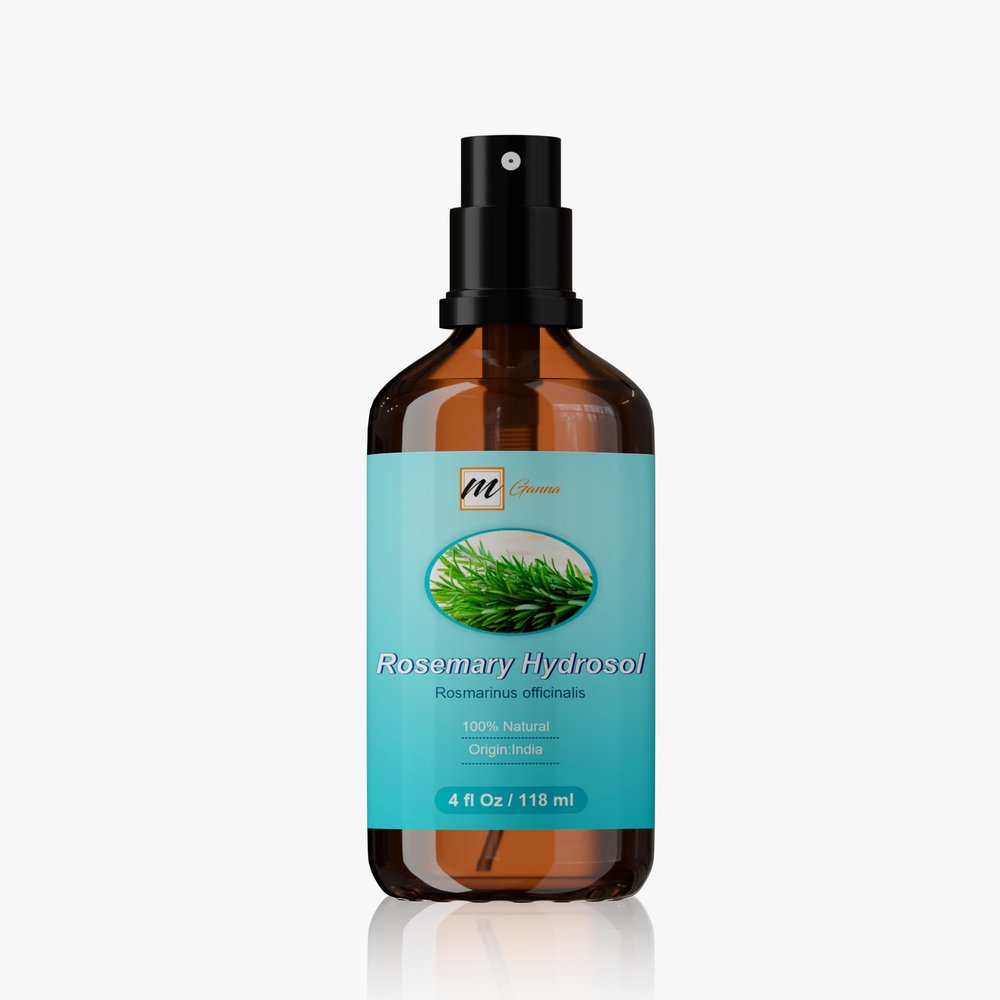 mGanna Rosemary Water Spray 4 Fl Oz / 118 ml Natural Herbal Essence for Skin and Hair Care