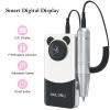 Electric Nail Drill Professional: 45000RPM Rechargeable Nail File with Bits & Base for Acrylic Gel Nails, Professional Nail Drill Manicure Pedicure Polishing Shape Tools for Home Salon view 2