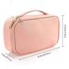 YWMLFZ Short distance travel makeup bag portable double-layer folding makeup box PU leather travel storage bag view 2
