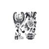 2pcs Patchwork Flower Arm Juice Tattoo, Realistic Fake Tattoos, Lasts 7-15 Days, Waterproof Non-reflective Temporary Sticker view 1