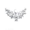 2pcs Chest Long Lasting Moon Vein Flower Juice Semi-permanent Tattoo, Realistic Fake Tattoos, Lasts 7-15 Days, Waterproof Non-reflective Temporary Sticker view 1