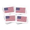 American Flag Temporary Tattoos/Perfect for 4th July - Memorial Day - Veterans Day/Patriotic Body Art/Skin Safe/Removable (American Flag 48pk) view 1