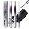 2PCS Iron Wand Mascara, 2025 New Black Washable Metal WandMascara, 3D Curling Iron Wand Fiber Lash Mascara Extension Super Volume Eyelash Non-Clumping Smudge-Proof Long Lasting (Black) view 1