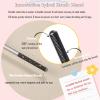 2PCS Iron Wand Mascara, 2025 New Black Washable Metal WandMascara, 3D Curling Iron Wand Fiber Lash Mascara Extension Super Volume Eyelash Non-Clumping Smudge-Proof Long Lasting (Black) view 3