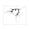 2pcs Clavicle Love Heart Juice Tattoo Sticker, Semi-Permanent Tattoo, Realistic Fake Tattoo, Lasts 7-15 Days, Waterproof Non-Reflective Temporary Tattoo Sticker view 1