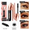 3D Waterproof Mascara Volume and lengthWaterproof Mascara BlackHigh Heels Fiber MascaraLengthening Thickening and Smudge-Proof Eyelash Mascara (Black, 2PCS) view 4